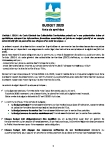 Note de synthèse concernant le budget 2020