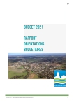 Rapport des orientations budgetaires 2021
