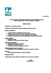 Ordre du jour du conseil municipal du 18 octobre 2016