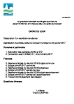 Ordre du jour du conseil municipal du 16 février 2017