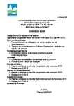 Ordre du jour du conseil municipal du 17 fevrier 2015