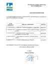 Liste des délibérations du conseil municipal du 19 février 2024