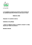 Ordre du jour du conseil municipal du 20 juin 2014 