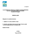 Ordre du jour du conseil municipal du 26 octobre 2015