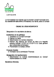 Ordre du jour du conseil municipal du 29 mars 2014 